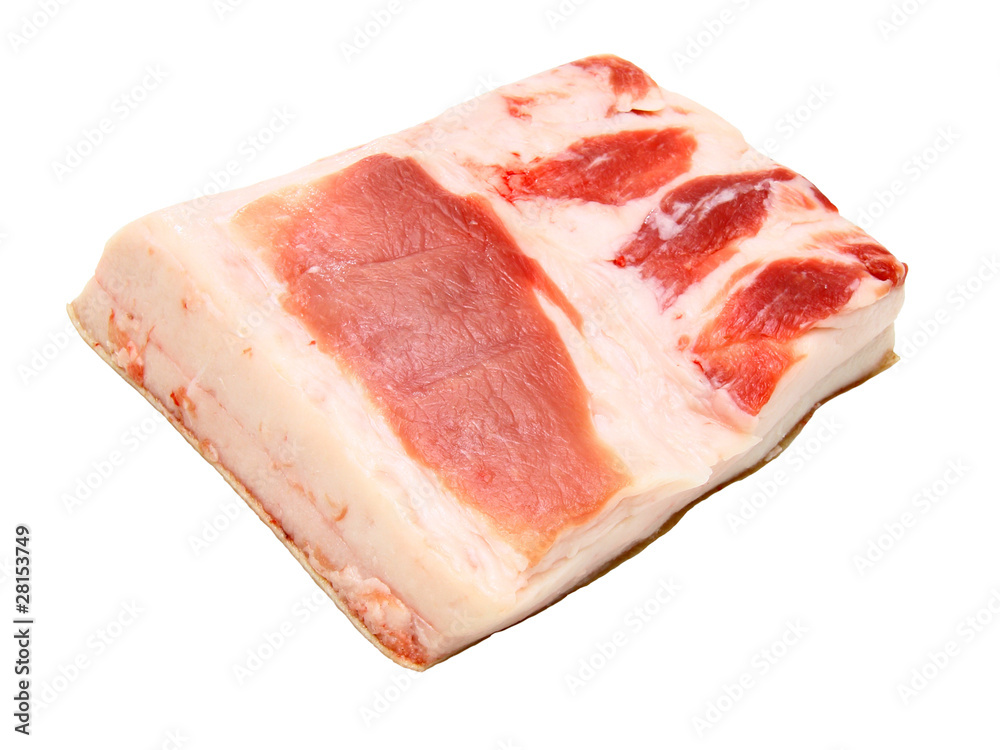 The big piece of fresh fat The big piece of fresh fat