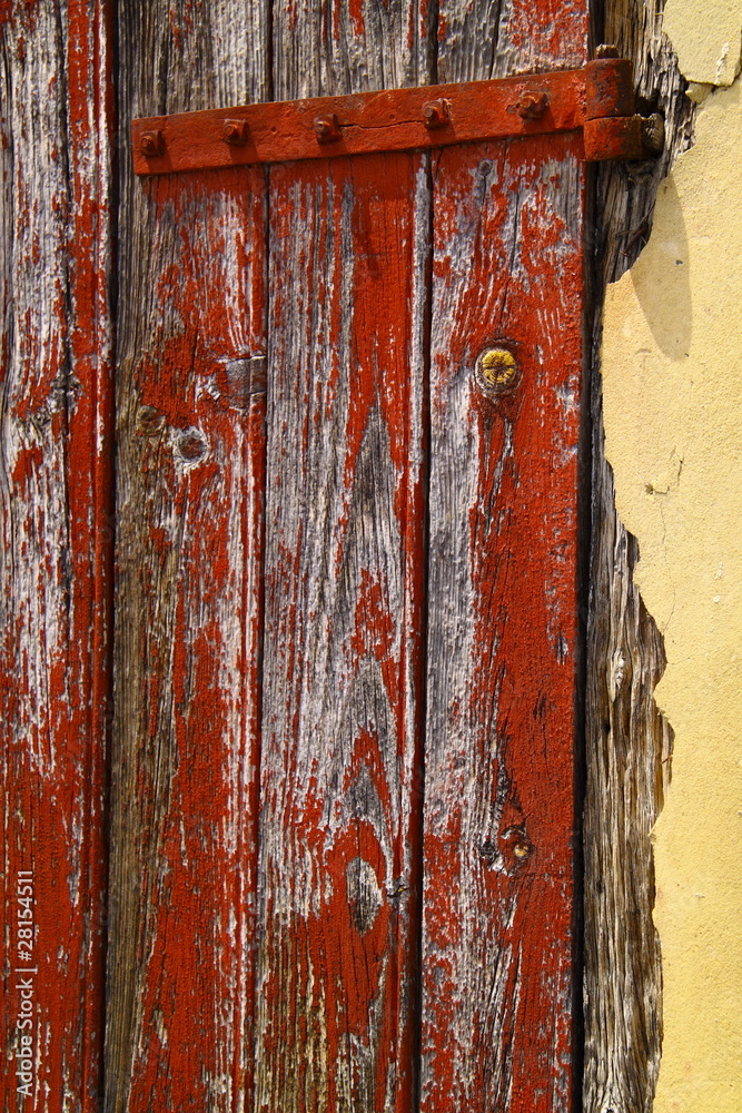 Weatherbeaten Window Shutter