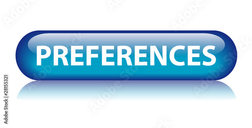 "PREFERENCES" Web Button (setup settings options internet users)