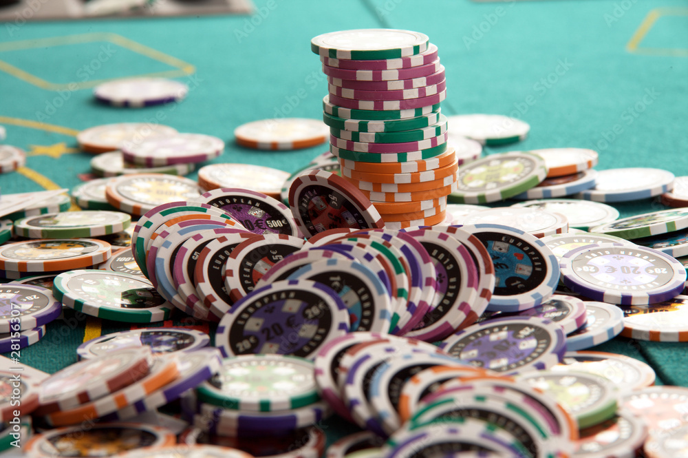 Fototapeta premium Casino Pokerchips