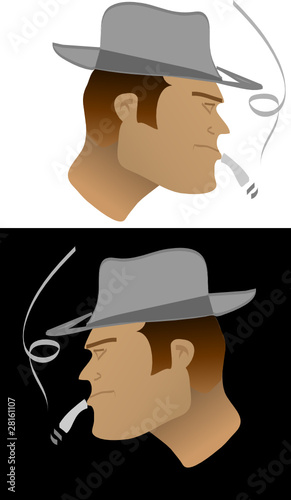 tough guy with hat