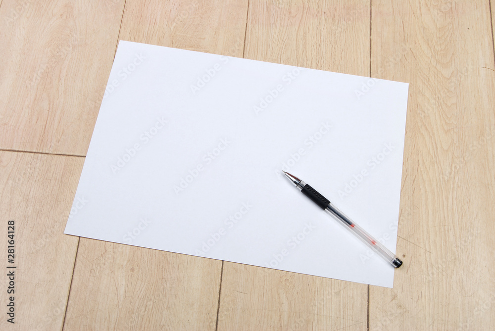 A4 paper and pen A4 paper and pen