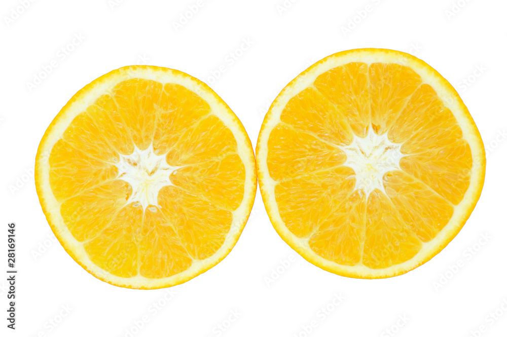 Orange isolated on white background