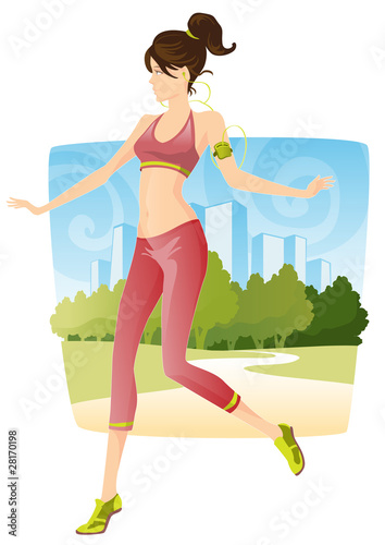 jogging