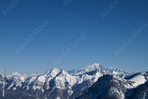 Le Mont-Blanc en toile de fond