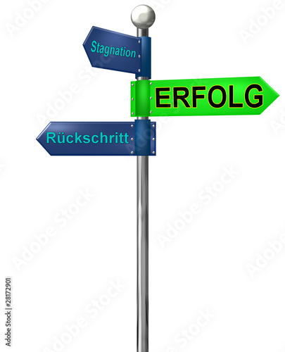 Wegweiser zum Erfolg