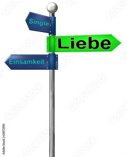 Wegweiser: Liebe, Einsamkeit