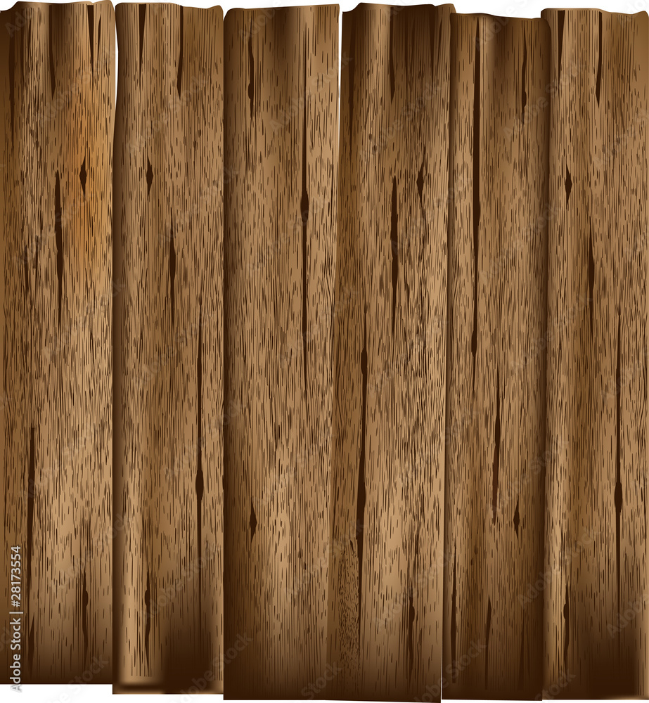 Naklejka premium Wooden Planks Vector Background