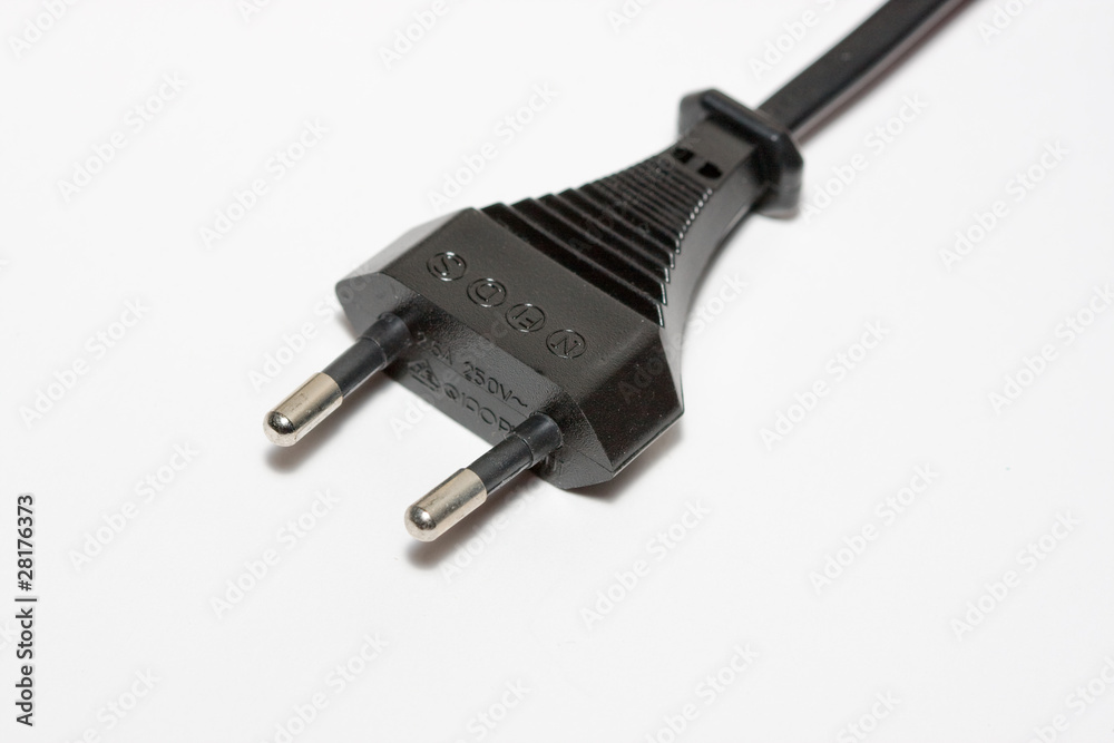 Energy plug isolated on white Energy plug isolated on white