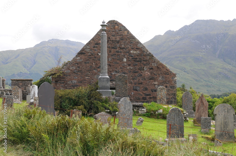 St Dubbstbach's church, Kintail, Loch Duich, Scotland