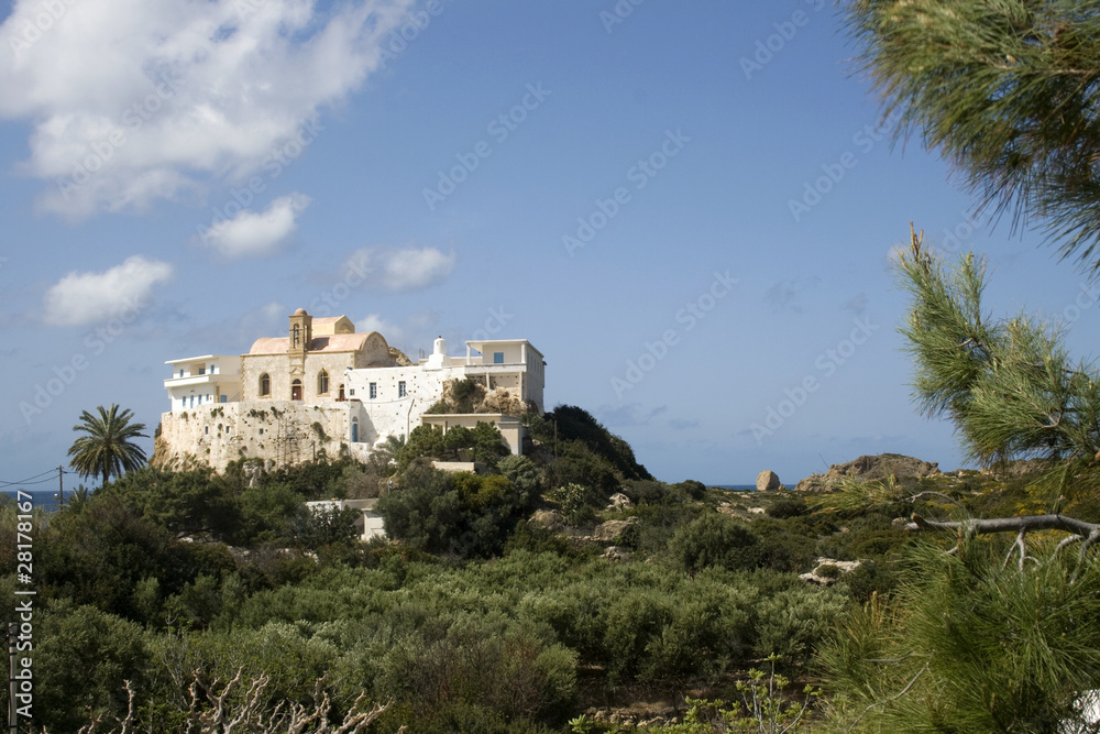 Hrissoskalitissa Monastery on isolated rock - Crete