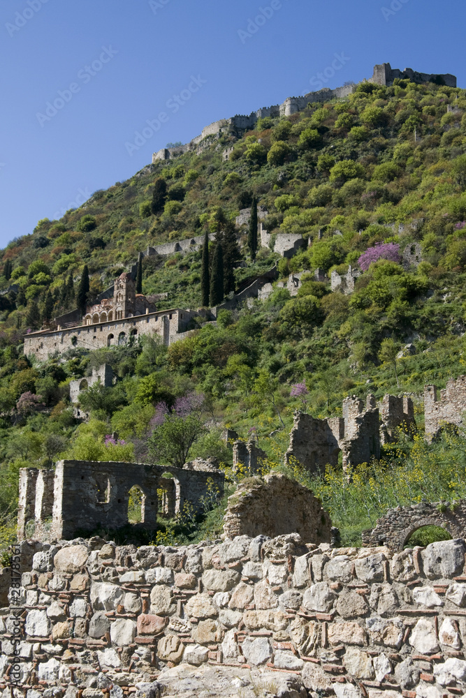 Mystras - Pantanassa Monastery and the Castle - Peloponnese
