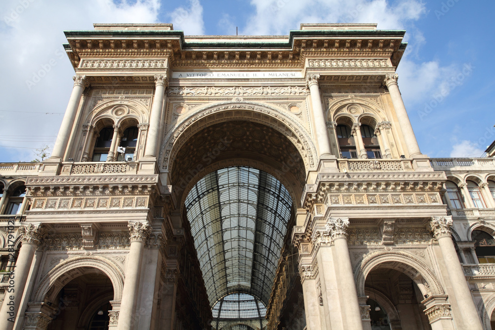 Milan - Galleria Vittorio Emanuele, famous shopping arcade