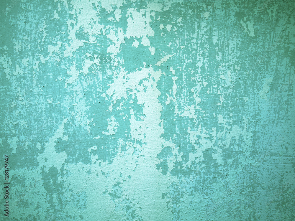 Fototapeta premium Green Rough old wall