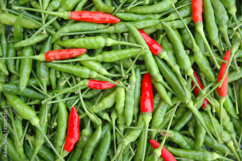 green and red chili