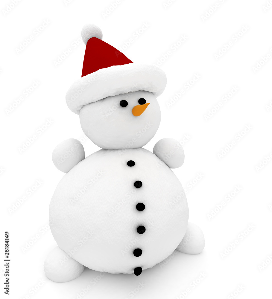 3d snowman