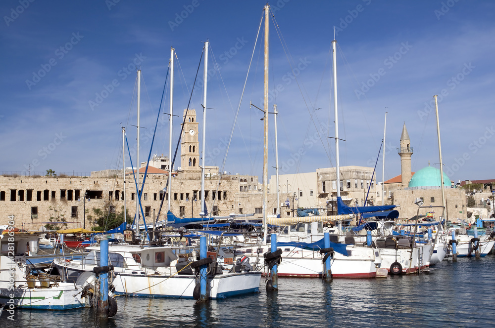 a view of ancient acre marina