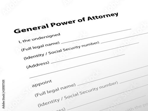 "General Power of Attorney" (legal document lawyer justice law)