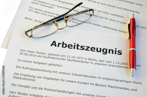 Arbeitszeugnis  #101204-016