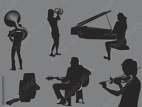 musicians - concert flyer elements