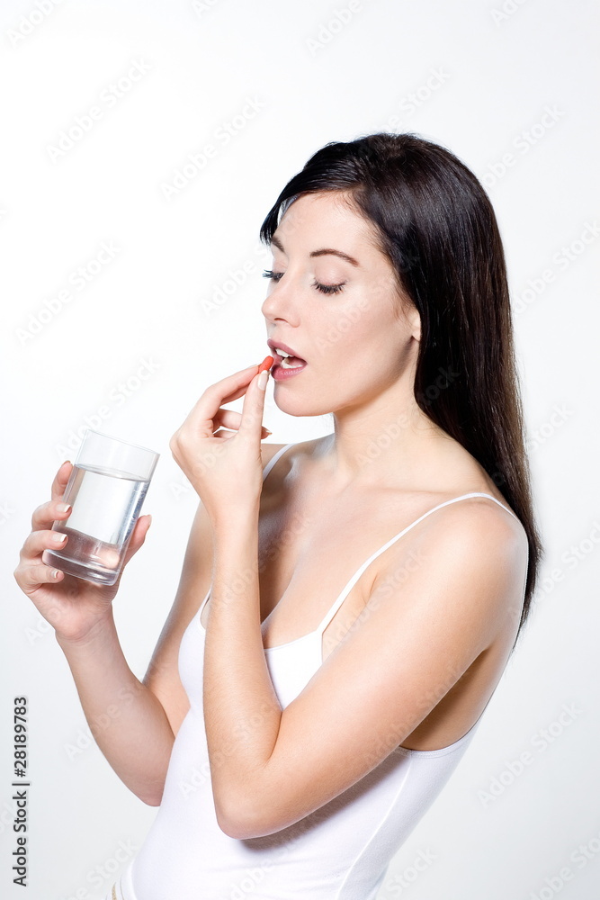 woman eating yogourt woman eating yogourt