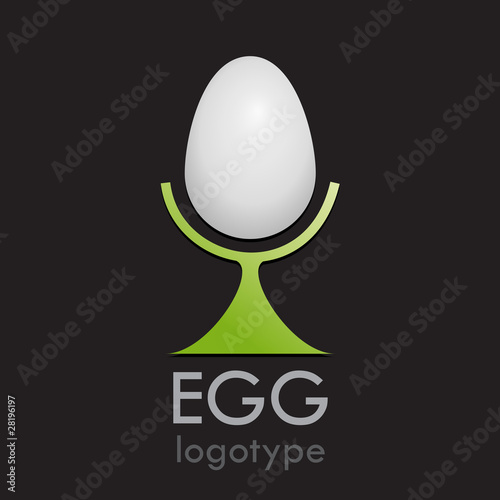 Logo egg for breakfast (vector)