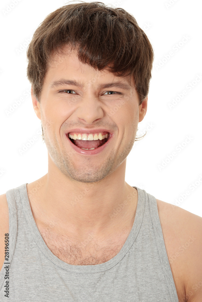 Happy handsome man Happy handsome man