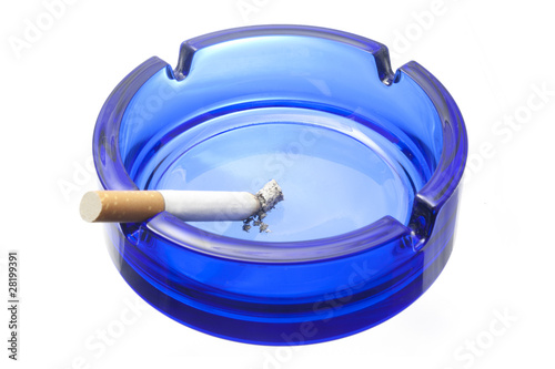 Cigarette and ashtray