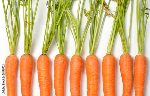 Carrots on White