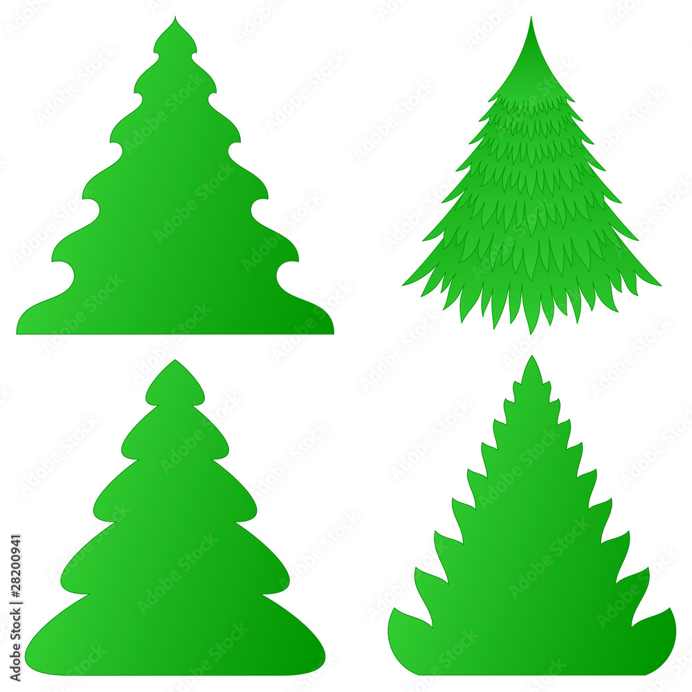Christmas trees collection Christmas trees collection