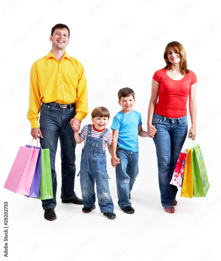 Obraz premium Happy shoppers