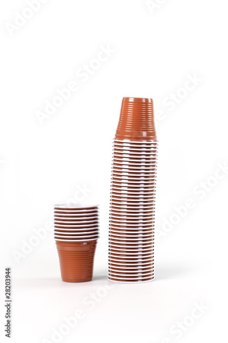 due pile d bicchierini