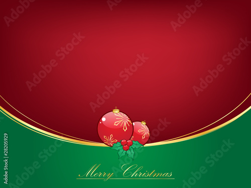 Christmas background with Christmas balls