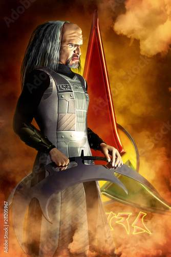 Obraz na plátně alien warrior