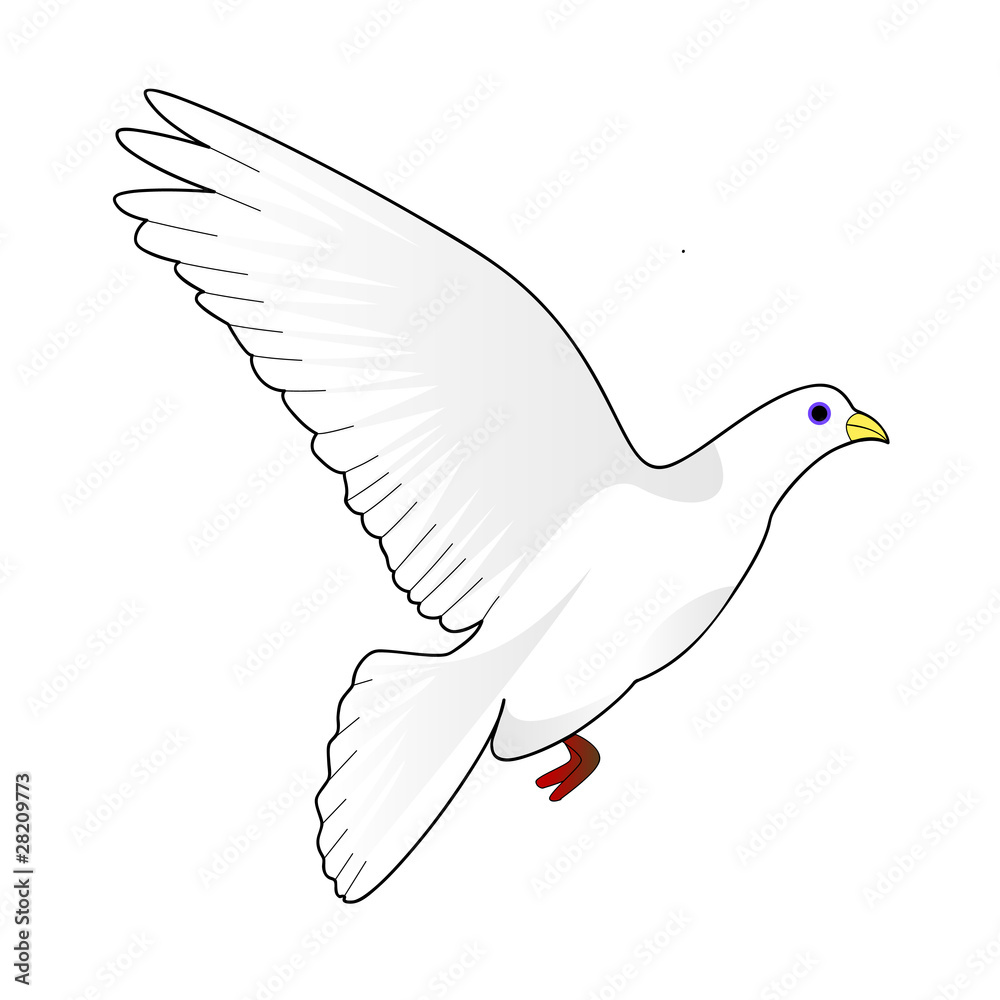 Fototapeta premium WEB ART DESIGN DOVE PEACE LOVE COLOMBE PAIX020