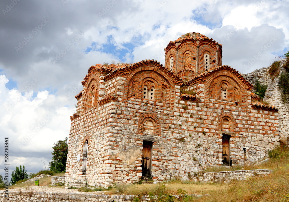 yzantine style church above Berat