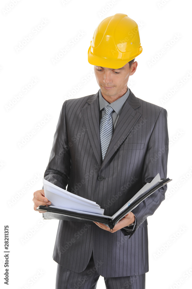 Businessman with documents Businessman with documents
