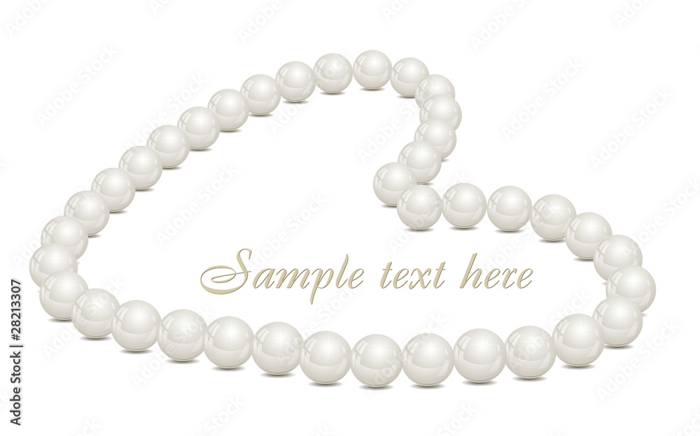 Obraz premium Backgruon vith pearls