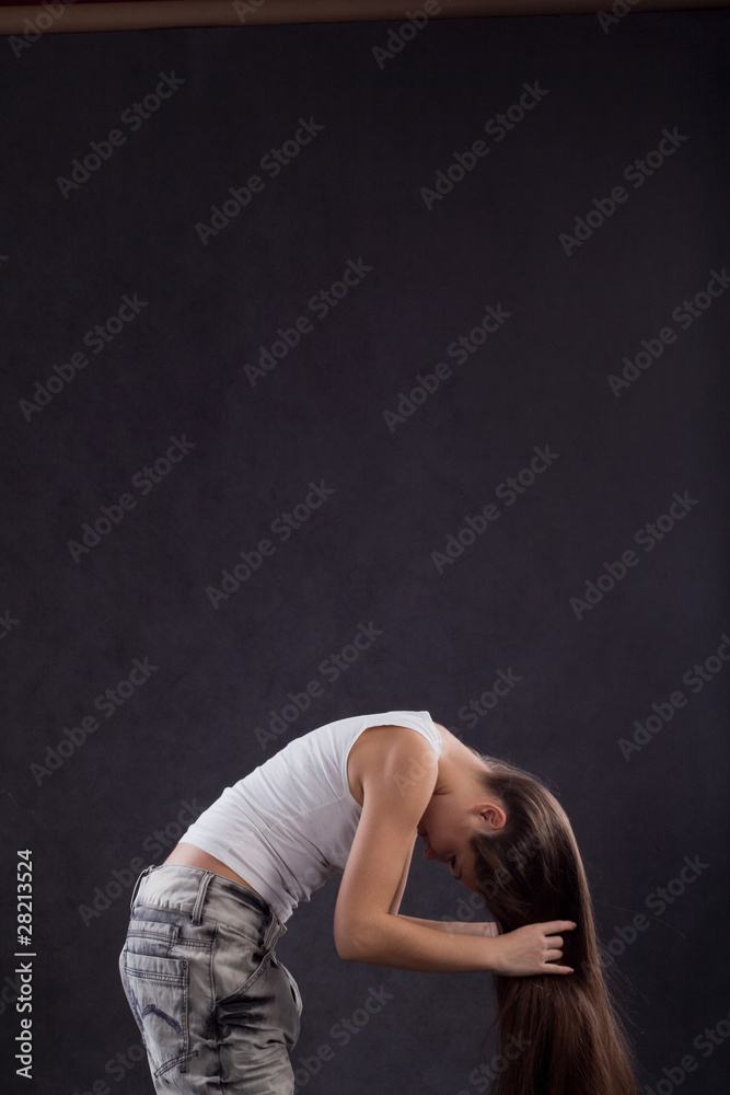 she leaned straightening hair she leaned straightening hair