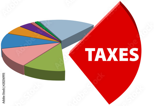 Business owe high tax part taxes chart photo