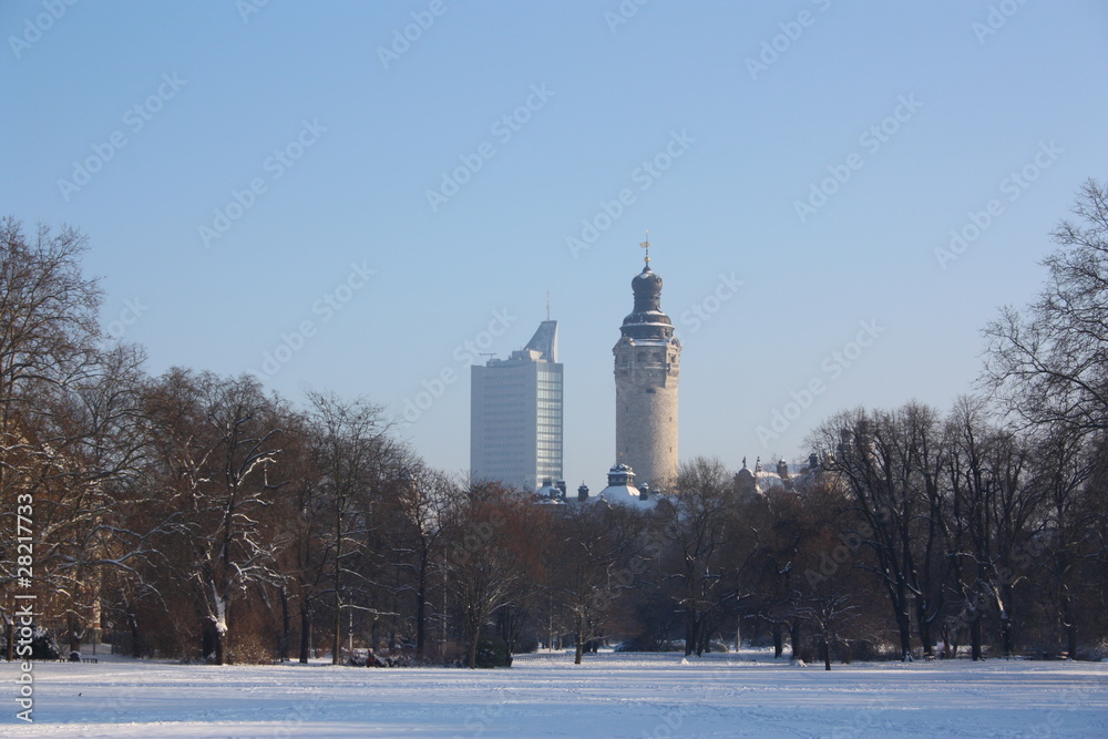 Fototapeta premium leipzig im winter