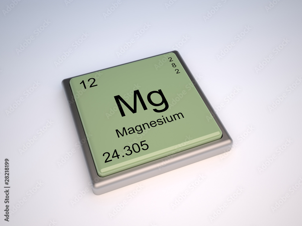 Magnesium chemical element of the periodic table with symbol Mg Magnesium chemical element of the periodic table with symbol Mg
