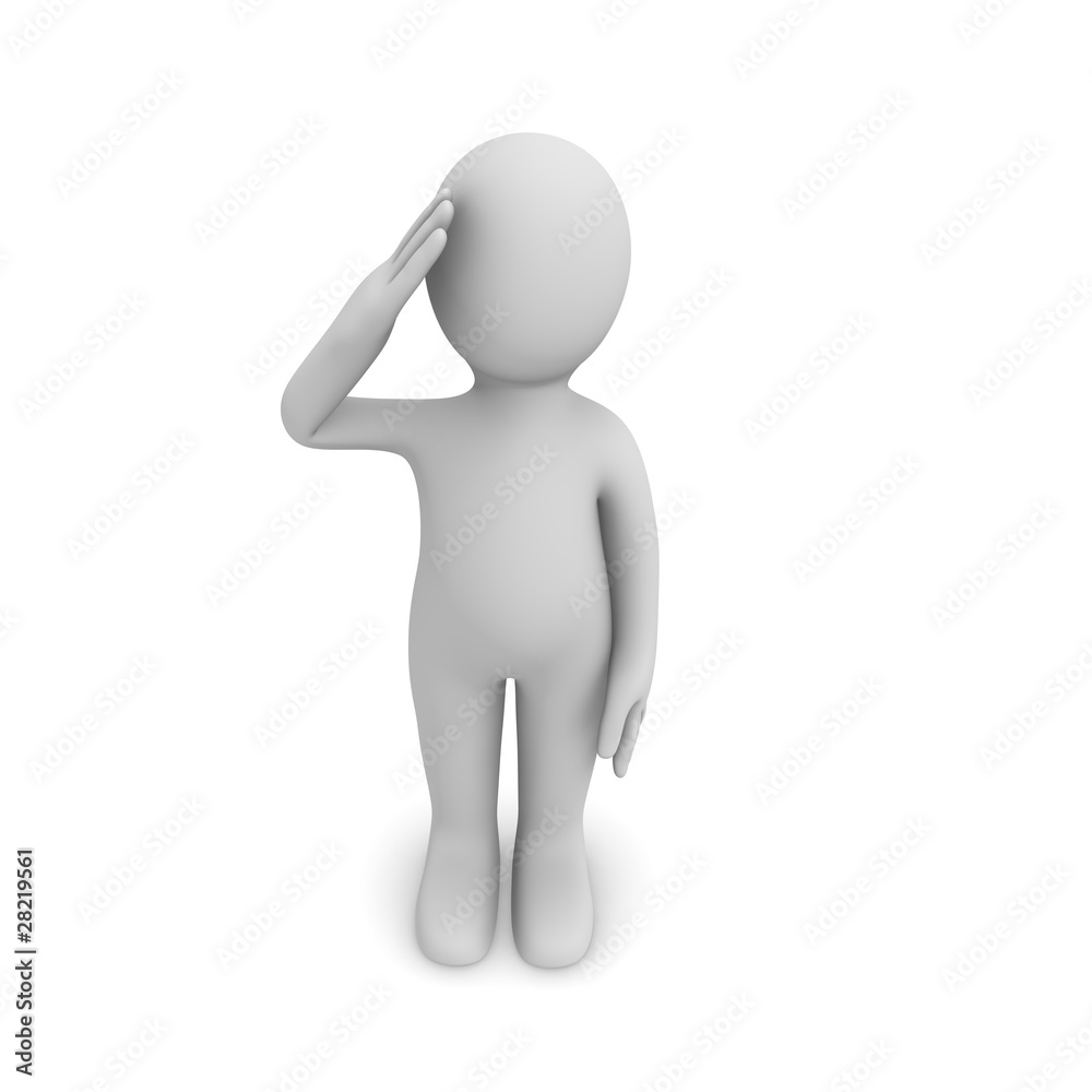 Salute (3d soldier) Salute (3d soldier)