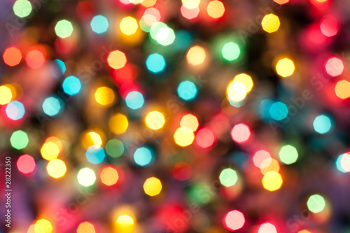 Color Christmas abstract lights
