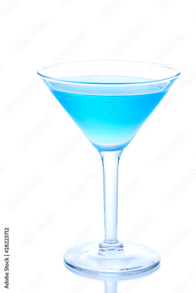 Classic blue cocktail