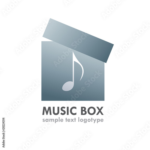 Logo music box  ( vector)