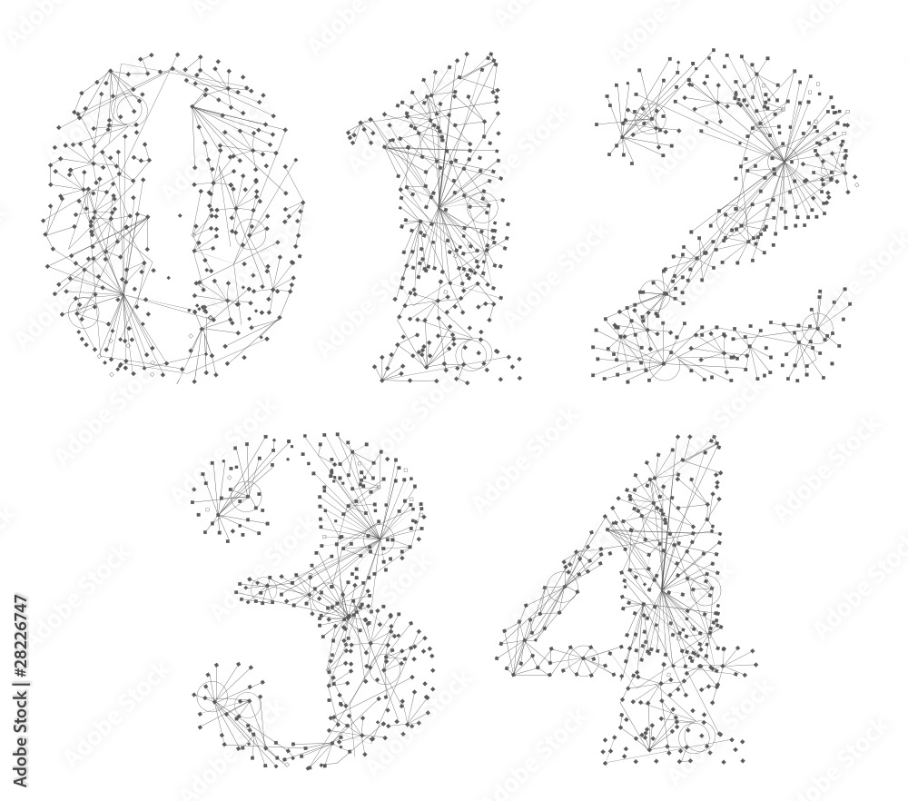 chiffres 0 a 4 - le reseau numerique  & reseaux sociaux