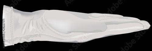 Hand in a white glove