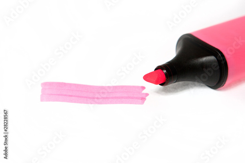 Textmarker Blankovorlage pink dick