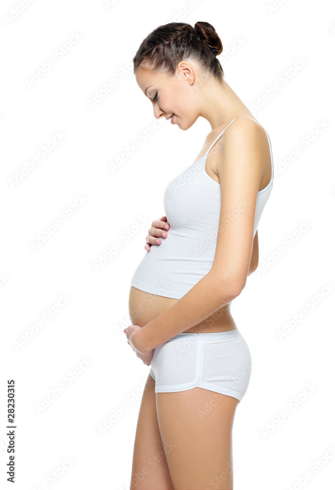 Beautiful pregnant young happy woman Beautiful pregnant young happy woman